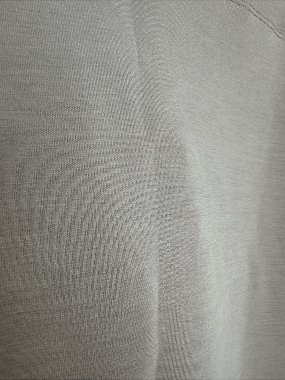 Lululemon Softstreme Oversized Cropped Crew Sweatshirt Pullover Sz 4 Grey Beige - Picture 7 of 7